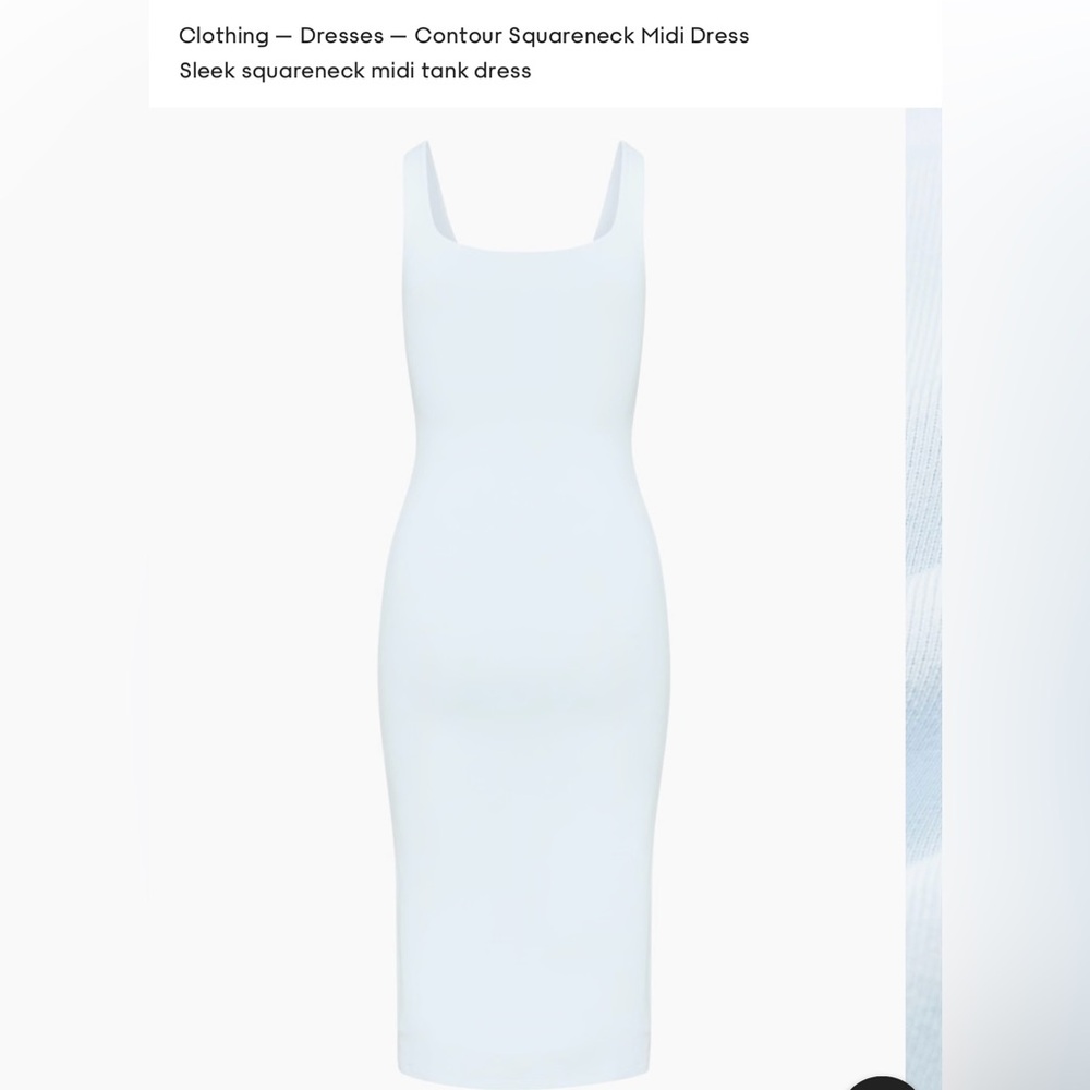 Aritzia/Babton Contour Squareneck Midi Dress Sleek squareneck midi tank dress